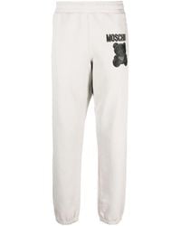 Moschino - Teddy Bear-Print Organic-Cotton Track Pants - Lyst