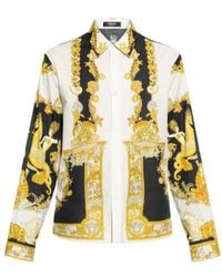 Versace - Shirt With 'Coral Theatre' Print - Lyst
