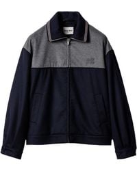 Miu Miu - Wool-Cashmere Bomber Jacket - Lyst