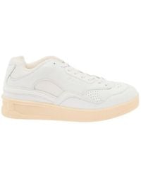 Jil Sander - Logo Detailed Lace-Up Sneakers - Lyst