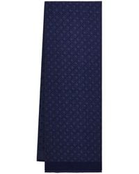 Ferragamo - Ferragamo Monogram Jacquard Fringed Scarf - Lyst