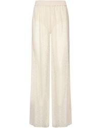 Pinko - Sequinned Mesh Pants - Lyst