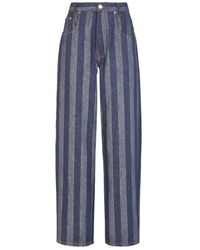 Fendi - Pequin Denim Trousers - Lyst