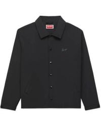 KENZO - Logo Detailed Long Sleeved Jacket - Lyst