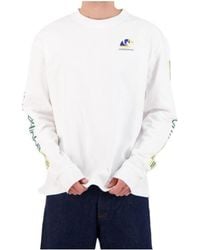 CASABLANCA - Tennis Club Printed Cotton T-Shirt - Lyst