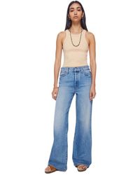 Mother - The Ditcher Roller Flared Jeans - Lyst