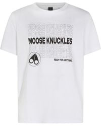 Moose Knuckles - Conway Logo Printed Crewneck T-Shirt - Lyst