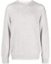 MSGM - Logo Embroidered Knitted Jumper - Lyst