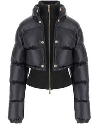 Just Cavalli - Quilted Cropped Down Jacket - Lyst