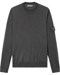 Stone Island - Compass Patch Crewneck Jumper - Lyst