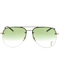 Saint Laurent - Classic 11 M Pilot-Frame Sunglasses - Lyst
