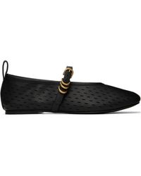 Rag & Bone - Spire Perforated Leather Mary Jane Ballerina Flats - Lyst