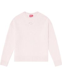 DIESEL - M-Areeta Oval D Logo Knitted Jumper - Lyst