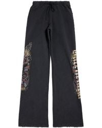 Balenciaga - Logo Printed Elasticated-Waist Pants - Lyst