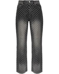 MISBHV - Monogram-Check Jeans - Lyst