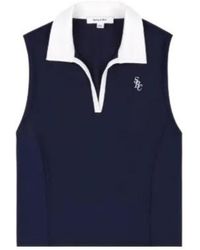 Sporty & Rich - Src Sports Collared Sleeveless Top - Lyst