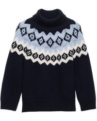 Prada - Roll-Neck Knitted Jumper - Lyst