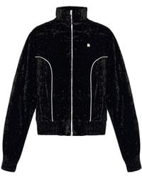 Amiri - Crushed-Velvet Zip-Up Track Jacket - Lyst