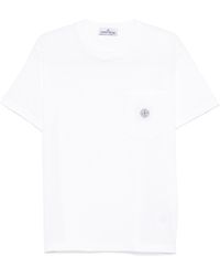 Stone Island - Compass Patch Crewneck T-Shirt - Lyst
