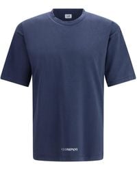C.P. Company - Oversized Logo Print T-Shirt - Lyst