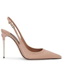 Dolce & Gabbana - Satin High-Heeled Sandals - Lyst