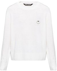 Palm Angels - Long-Sleeve Crew-Neck Sweater - Lyst