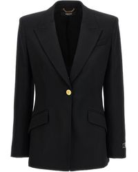 Versace - Single Breasted Tailored Blazer - Lyst