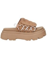 UGG - Callie Quilted Platform Slides - Lyst