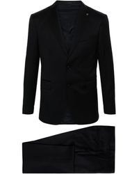 Tagliatore - Logo-Appliqué Virgin Wool Single-Breasted Suit - Lyst
