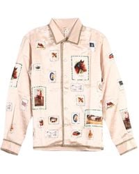 Bode - Equestrian Patch Long Sleeve Shirt - Lyst