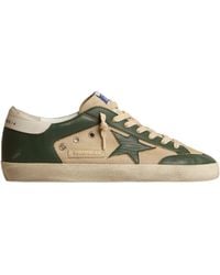 Golden Goose - Super-Star Mesh Panelled Low-Top Sneakers - Lyst