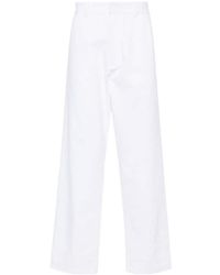 Prada - Mid-Rise Tapered Leg Trousers - Lyst