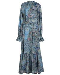 Etro - Paisley Print Belted Shirt Dress - Lyst