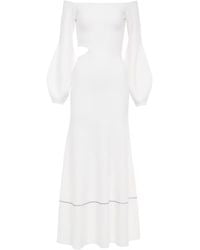 Gabriela Hearst - Off-The-Shoulder Midi Dress - Lyst