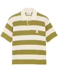 Ami Paris - Ami Striped Short Sleeved Polo Shirt - Lyst
