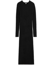 TOTEME - Totême V-Neck Ribbed-Knit Maxi Dress - Lyst