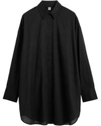 TOTEME - Totême Sheer Patterned Button-Up Shirt - Lyst