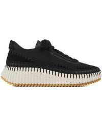 Chloé - Chloé Nama Lace-Up Sneakers - Lyst