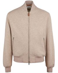 Tod's - Cashmere Blend Knitted Bomber Jacket - Lyst
