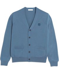 Maison Kitsuné - Maison Kitsuné Fox Head Patch Knitted Cardigan - Lyst