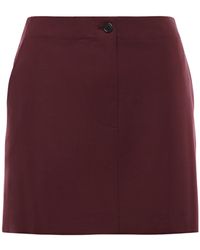 Ottod'Ame - Ottod'Ame Wool-Blend Pocket Skirt - Lyst
