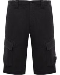 C.P. Company - Sateen Stretch Cargo Shorts - Lyst