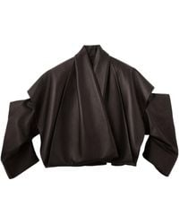 Jacquemus - Long-Sleeved Leather Jacket - Lyst