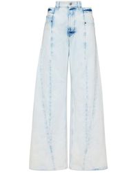 Maison Margiela - Bleached Spliced Jeans - Lyst