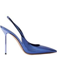 Paris Texas - Mirrored Leather Slingback Pumps - Lyst