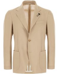 Lardini - Flower-Pin Single-Breasted Jacket - Lyst
