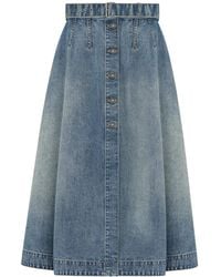 Dior - Mid-Length Flared Skirt - Lyst