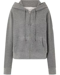 Nili Lotan - Callie Hooded Jersey Zip-Up Sweater - Lyst
