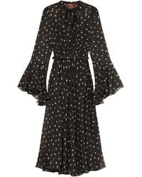 Max Mara - Studio Pattern-Printed Belted Dress - Lyst