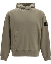 Stone Island - Logo-Patch Hoodie - Lyst